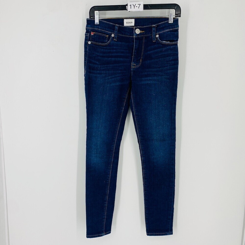 Hudson Natalie Super Skinny Denim Jeans Women's Size 25 Blue Cotton 5-Pocket